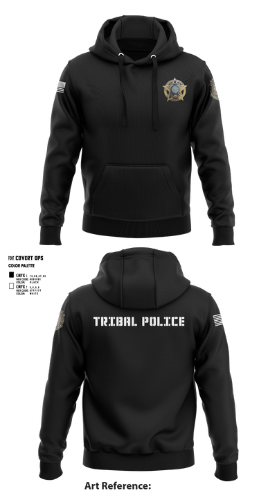 Eastern Shawnee Tribal Police 67427450 Hoodie - 5