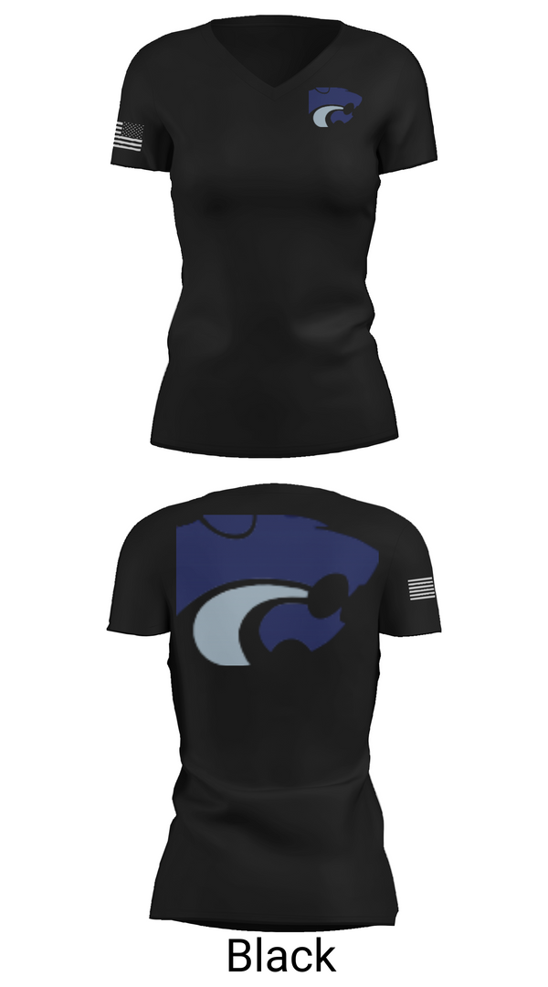 Womens Short Sleeve Vneck Shirt, DEPEW WILDCATS, Bowling, Teamtime, Team time, sublimation, custom sports apparel, team uniforms, spirit wear, spiritwear, sports uniforms, custom shirts, team store, custom team store, fundraiser sports, apparel fundraiser