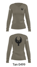Sky Private Security 54056404 Women's Long Sleeve V-neck Shirt -1 73