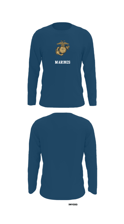 Marine Training Academy USA 92424931 Long Sleeve Performance Shirt - 35