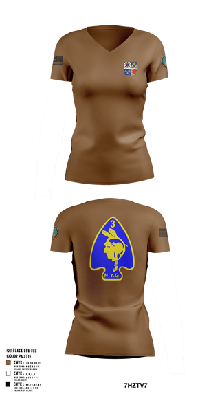 Womens Short Sleeve Vneck Shirt, 56th  Company 3rd Platoon, National Guard, Teamtime, Team time, sublimation, custom sports apparel, team uniforms, spirit wear, spiritwear, sports uniforms, custom shirts, team store, custom team store, fundraiser sports, apparel fundraiser