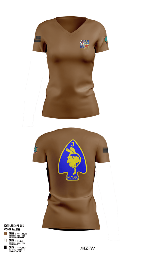 Womens Short Sleeve Vneck Shirt, 56th  Company 3rd Platoon, National Guard, Teamtime, Team time, sublimation, custom sports apparel, team uniforms, spirit wear, spiritwear, sports uniforms, custom shirts, team store, custom team store, fundraiser sports, apparel fundraiser