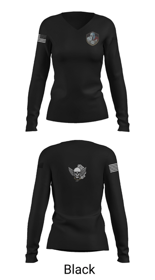 Womens Long Sleeve Vneck Shirt 1, Special Response Team, Police, Teamtime, Team time, sublimation, custom sports apparel, team uniforms, spirit wear, spiritwear, sports uniforms, custom shirts, team store, custom team store, fundraiser sports, apparel fundraiser