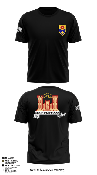 Old School Cotton Feel Shirt, 649 ENG CO649 ENG CO649 EN CO, Army, Teamtime, Team time, sublimation, custom sports apparel, team uniforms, spirit wear, spiritwear, sports uniforms, custom shirts, team store, custom team store, fundraiser sports, apparel fundraiser