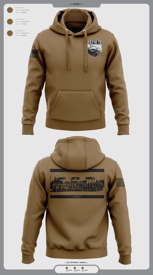 Hoodie, 257th TC, Army, Teamtime, Team time, sublimation, custom sports apparel, team uniforms, spirit wear, spiritwear, sports uniforms, custom shirts, team store, custom team store, fundraiser sports, apparel fundraiser