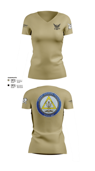 Womens Short Sleeve Vneck Shirt, TRIDENT TRAINING FACILITY, Navy, Teamtime, Team time, sublimation, custom sports apparel, team uniforms, spirit wear, spiritwear, sports uniforms, custom shirts, team store, custom team store, fundraiser sports, apparel fundraiser
