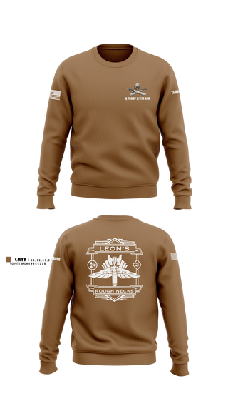 Crew Neck Sweatshirt, Q TROOP 2/278 ACR, National Guard, Teamtime, Team time, sublimation, custom sports apparel, team uniforms, spirit wear, spiritwear, sports uniforms, custom shirts, team store, custom team store, fundraiser sports, apparel fundraiser