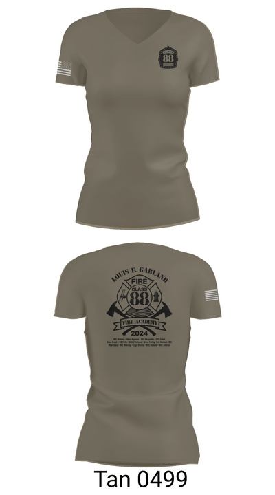 Class 88 25080920 Women's Short Sleeve V-neck Shirt - 68