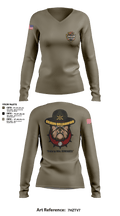 Bravo BulldawgsBravo BulldawgsB_3-6 ADARBulldawgs 3-6ADAR 29854779 Women's Long Sleeve V-neck Shirt - 3