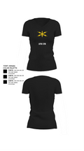 11th CYB 6124113 Women's Short Sleeve V-neck Shirt - 24