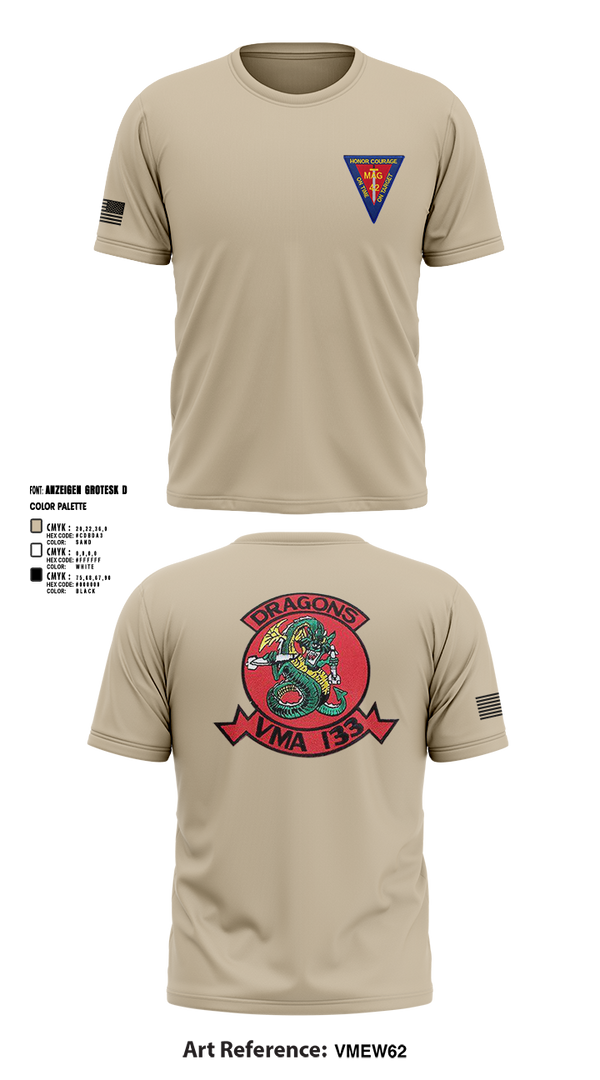 Short Sleeve Performance Shirt, MAG-42 VMA-133, , Teamtime, Team time, sublimation, custom sports apparel, team uniforms, spirit wear, spiritwear, sports uniforms, custom shirts, team store, custom team store, fundraiser sports, apparel fundraiser