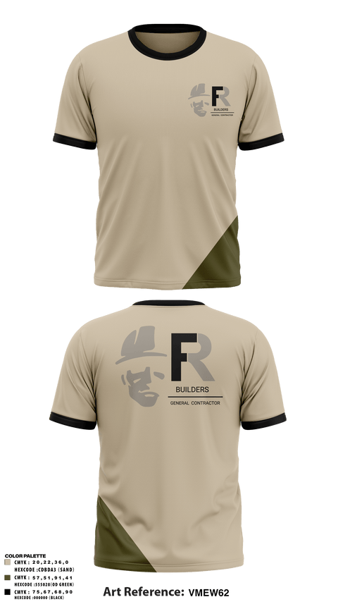 Old School Cotton Feel Shirt, FR BUILDERS, , Teamtime, Team time, sublimation, custom sports apparel, team uniforms, spirit wear, spiritwear, sports uniforms, custom shirts, team store, custom team store, fundraiser sports, apparel fundraiser