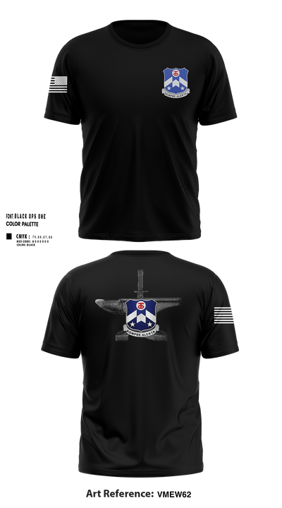 1-357th BSB 16223634 Short Sleeve Performance Shirt - 27