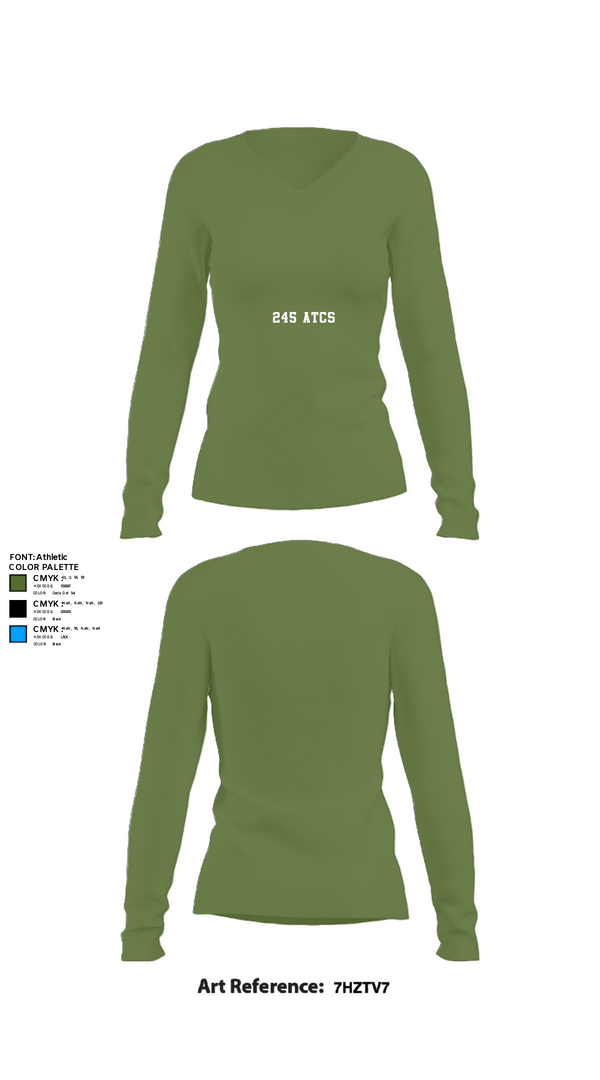 Womens Long Sleeve Vneck Shirt, 245 ATCS, Air Force, Teamtime, Team time, sublimation, custom sports apparel, team uniforms, spirit wear, spiritwear, sports uniforms, custom shirts, team store, custom team store, fundraiser sports, apparel fundraiser