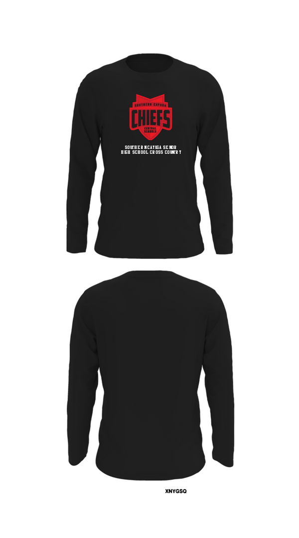 Long Sleeve Performance Shirt, Southern Cayuga Senior High School Cross Country, Cross Country, Teamtime, Team time, sublimation, custom sports apparel, team uniforms, spirit wear, spiritwear, sports uniforms, custom shirts, team store, custom team store, fundraiser sports, apparel fundraiser