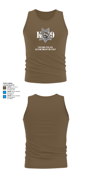 Fresno Police Department K9 Unit 39054818 Tank Top - 18
