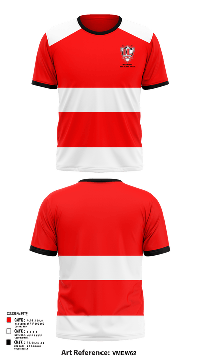 Indian Lake High School Soccer 91903361 Short Sleeve Performance Shirt - 126