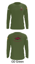 University of Arkansas Army ROTC - Razorback Battalion 15416563 Long Sleeve Performance Shirt - 46