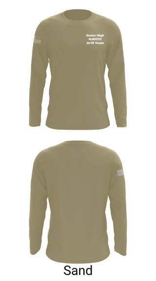 Long Sleeve Performance Shirt, Guam High NJROTC Drill Team, , Teamtime, Team time, sublimation, custom sports apparel, team uniforms, spirit wear, spiritwear, sports uniforms, custom shirts, team store, custom team store, fundraiser sports, apparel fundraiser