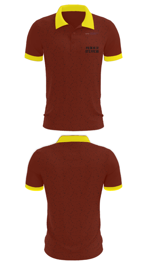 Short Sleeve Performance Polo, Phoenix Steppers, Cheer, Teamtime, Team time, sublimation, custom sports apparel, team uniforms, spirit wear, spiritwear, sports uniforms, custom shirts, team store, custom team store, fundraiser sports, apparel fundraiser