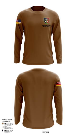 Long Sleeve Performance Shirt, U.S. Army Health Clinic - Baumholder, Army, Teamtime, Team time, sublimation, custom sports apparel, team uniforms, spirit wear, spiritwear, sports uniforms, custom shirts, team store, custom team store, fundraiser sports, apparel fundraiser