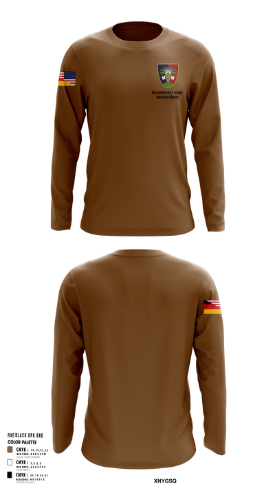 U.S. Army Health Clinic - Baumholder 42265508 Long Sleeve Performance Shirt 152