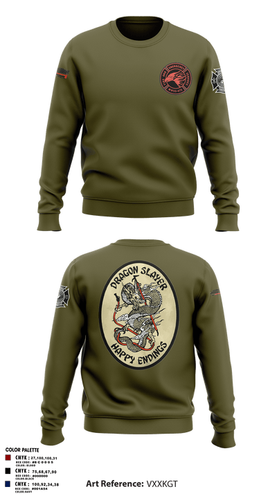 Marine Wing Support Squadron 473 1974878 Crew Neck Sweatshirt - 5