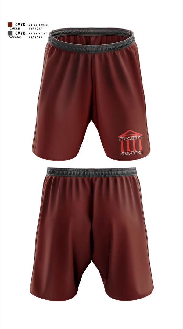 Athletic Shorts With Pockets, Integrity Services, , Teamtime, Team time, sublimation, custom sports apparel, team uniforms, spirit wear, spiritwear, sports uniforms, custom shirts, team store, custom team store, fundraiser sports, apparel fundraiser