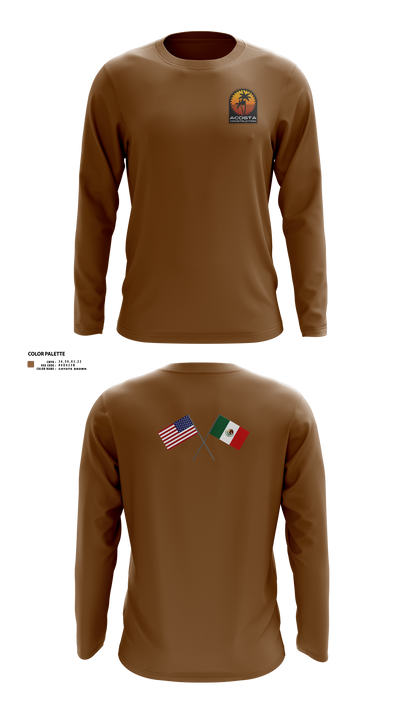Acosta Construction Services 3316736 Long Sleeve Performance Shirt 2