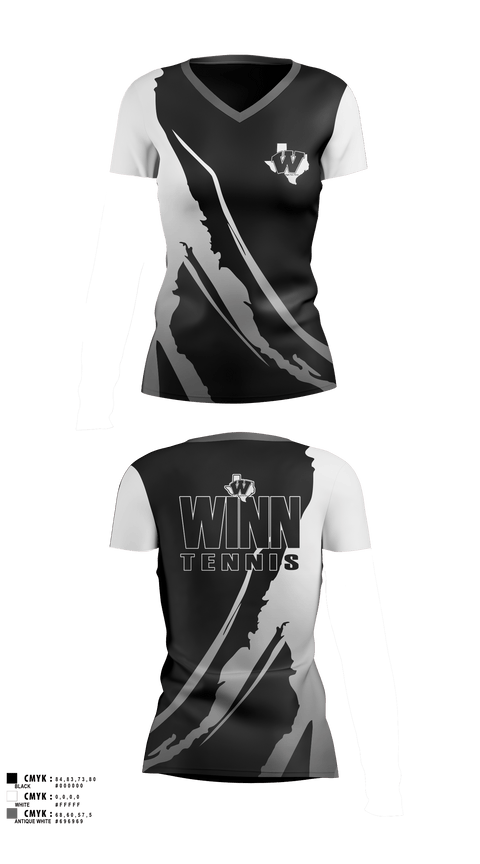 Womens Short Sleeve Vneck Shirt, Mavericks, Tennis, Teamtime, Team time, sublimation, custom sports apparel, team uniforms, spirit wear, spiritwear, sports uniforms, custom shirts, team store, custom team store, fundraiser sports, apparel fundraiser