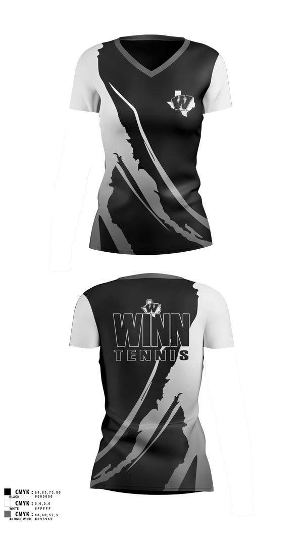 Womens Short Sleeve Vneck Shirt, Mavericks, Tennis, Teamtime, Team time, sublimation, custom sports apparel, team uniforms, spirit wear, spiritwear, sports uniforms, custom shirts, team store, custom team store, fundraiser sports, apparel fundraiser