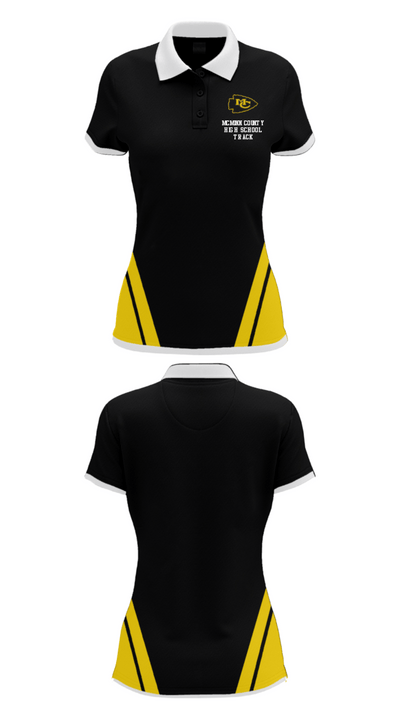 McMinn County High School Track 73180523 Women's Short Sleeve Performance Polo  - 27