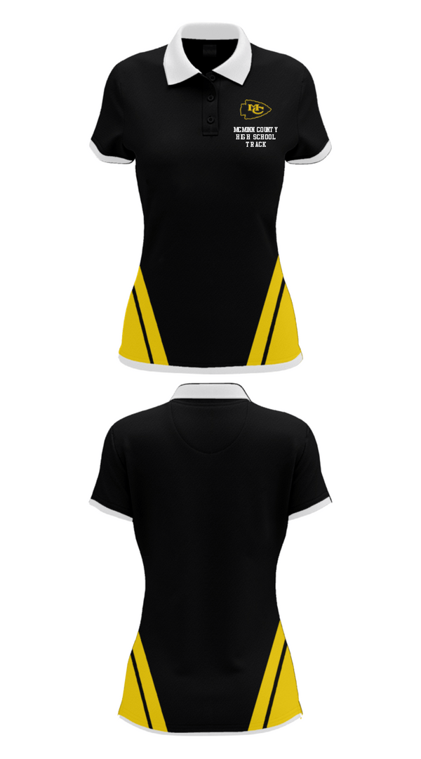 Women's Short Sleeve Performance Polo, McMinn County High School Track, Track & Field, Teamtime, Team time, sublimation, custom sports apparel, team uniforms, spirit wear, spiritwear, sports uniforms, custom shirts, team store, custom team store, fundraiser sports, apparel fundraiser