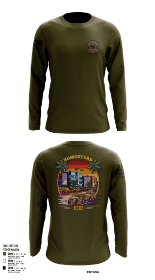 Long Sleeve Performance Shirt, 482D Civil Engineer Squadron, Air Force, Teamtime, Team time, sublimation, custom sports apparel, team uniforms, spirit wear, spiritwear, sports uniforms, custom shirts, team store, custom team store, fundraiser sports, apparel fundraiser