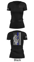 904th MP Det Military Working Dog 45495596 Women's Short Sleeve V-neck Shirt - 28