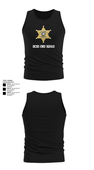 Tank Top, DCSO 2nd Squad, Police, Teamtime, Team time, sublimation, custom sports apparel, team uniforms, spirit wear, spiritwear, sports uniforms, custom shirts, team store, custom team store, fundraiser sports, apparel fundraiser