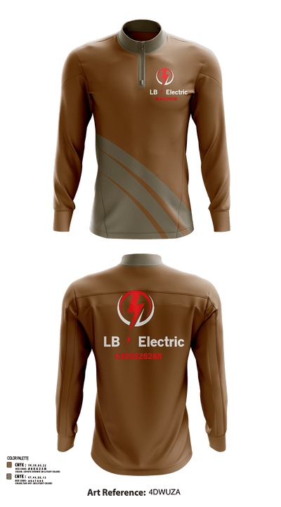 Lb electric 75532931 Quarter Zip Jacket - 119