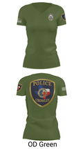 Crowley Police Department 8097883 Women's Short Sleeve V-neck Shirt - 46