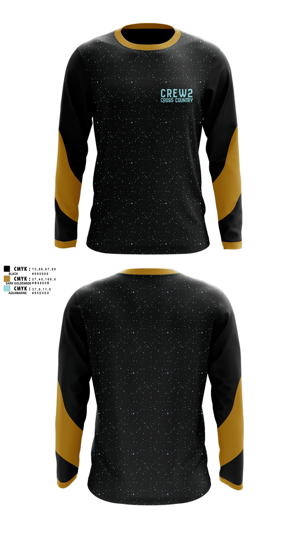 Long Sleeve Performance Shirt, CREW2, Cross Country, Teamtime, Team time, sublimation, custom sports apparel, team uniforms, spirit wear, spiritwear, sports uniforms, custom shirts, team store, custom team store, fundraiser sports, apparel fundraiser