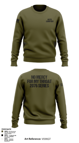 Crew Neck Sweatshirt, Hotel Company, Marines, Teamtime, Team time, sublimation, custom sports apparel, team uniforms, spirit wear, spiritwear, sports uniforms, custom shirts, team store, custom team store, fundraiser sports, apparel fundraiser