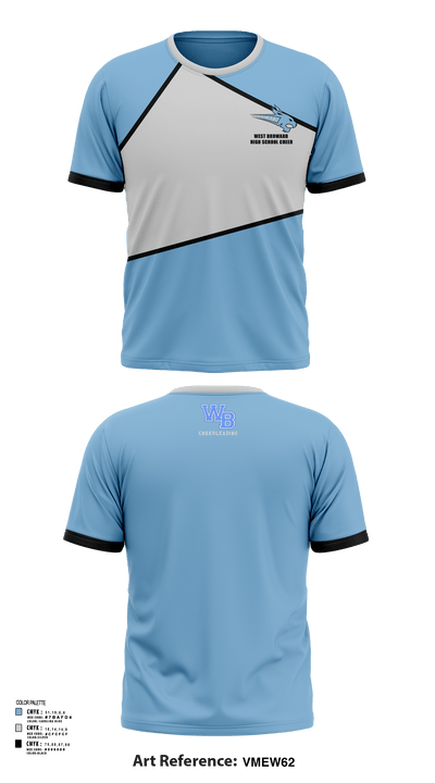 West Broward High School Cheer 79725854 Short Sleeve Performance Shirt - 128