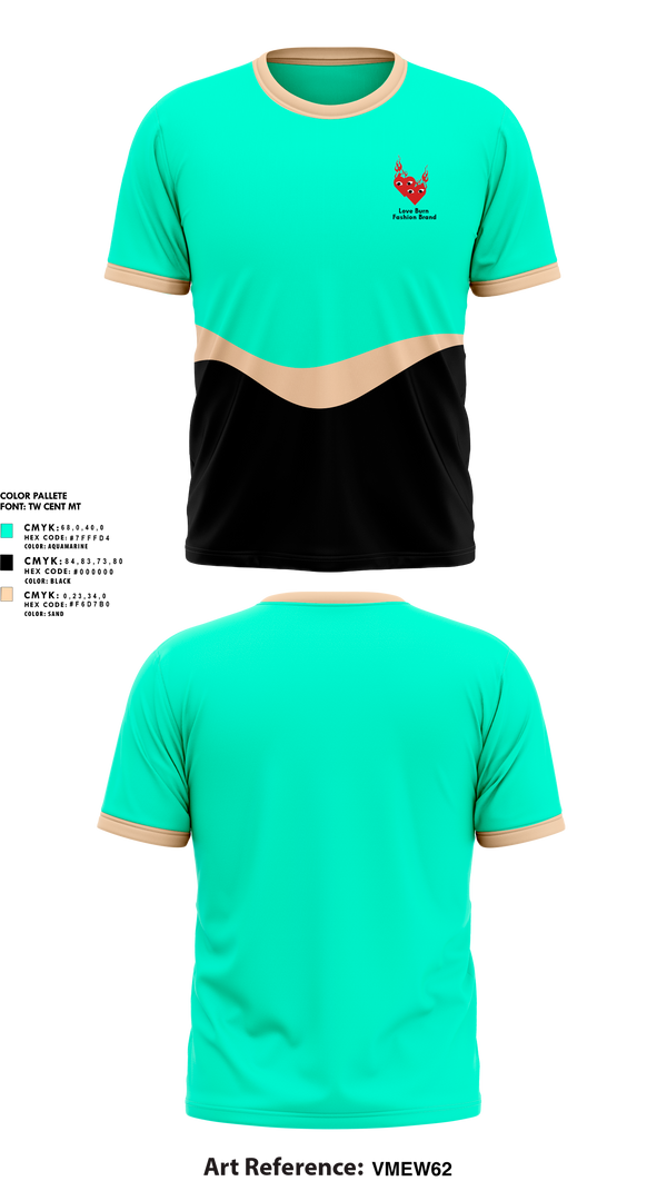 Short Sleeve Performance Shirt, Love Burn Fashion Brand, , Teamtime, Team time, sublimation, custom sports apparel, team uniforms, spirit wear, spiritwear, sports uniforms, custom shirts, team store, custom team store, fundraiser sports, apparel fundraiser