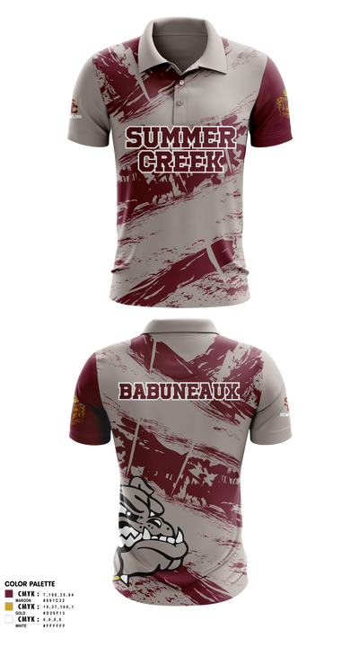Summer Creek High School Bowling 37718060 Short Sleeve Performance Polo - 6