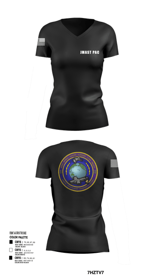 Womens Short Sleeve Vneck Shirt, JMAST PAC, , Teamtime, Team time, sublimation, custom sports apparel, team uniforms, spirit wear, spiritwear, sports uniforms, custom shirts, team store, custom team store, fundraiser sports, apparel fundraiser