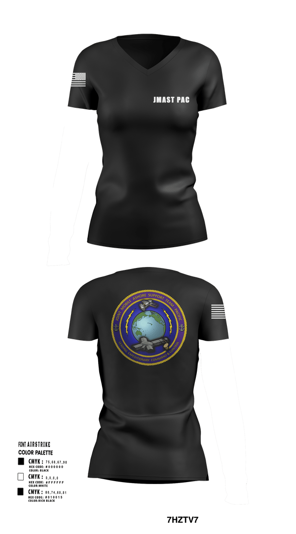Womens Short Sleeve Vneck Shirt, JMAST PAC, , Teamtime, Team time, sublimation, custom sports apparel, team uniforms, spirit wear, spiritwear, sports uniforms, custom shirts, team store, custom team store, fundraiser sports, apparel fundraiser