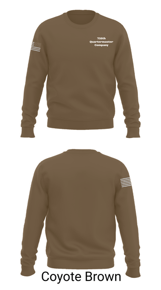 Crew Neck Sweatshirt, 716th Quartermaster Company, Army, Teamtime, Team time, sublimation, custom sports apparel, team uniforms, spirit wear, spiritwear, sports uniforms, custom shirts, team store, custom team store, fundraiser sports, apparel fundraiser