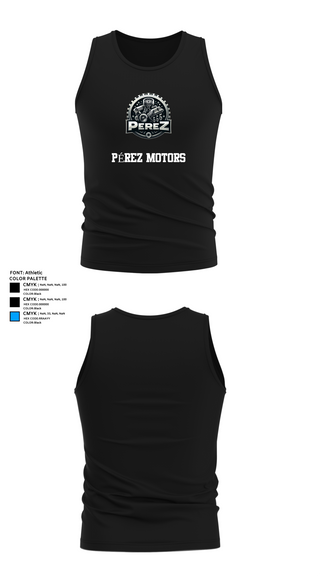 Tank Top, PÉREZ MOTORS, , Teamtime, Team time, sublimation, custom sports apparel, team uniforms, spirit wear, spiritwear, sports uniforms, custom shirts, team store, custom team store, fundraiser sports, apparel fundraiser