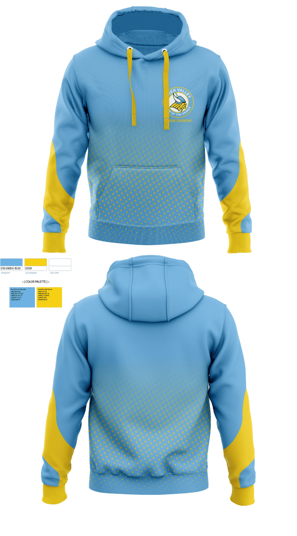 Hoodie, River Valley Middle School Cross Country, Cross Country, Teamtime, Team time, sublimation, custom sports apparel, team uniforms, spirit wear, spiritwear, sports uniforms, custom shirts, team store, custom team store, fundraiser sports, apparel fundraiser