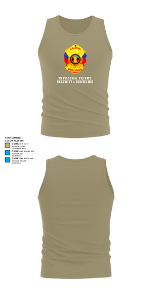 Tank Top, TS FEDERAL PRIVATE SECURITY & BODYGUARD, Police, Teamtime, Team time, sublimation, custom sports apparel, team uniforms, spirit wear, spiritwear, sports uniforms, custom shirts, team store, custom team store, fundraiser sports, apparel fundraiser