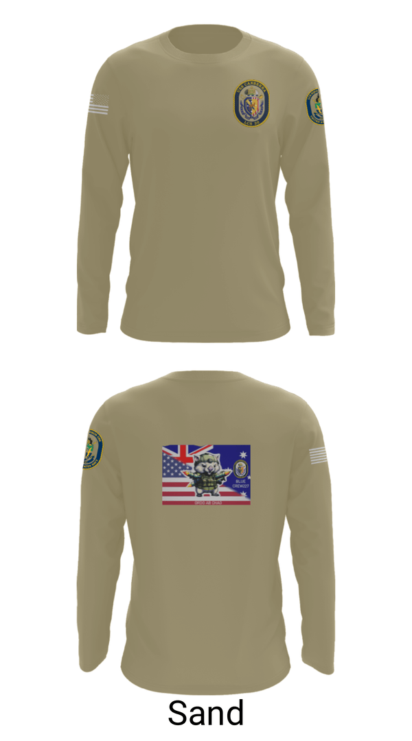 Long Sleeve Performance Shirt, USS CANBERRA (LCS 30), Navy, Teamtime, Team time, sublimation, custom sports apparel, team uniforms, spirit wear, spiritwear, sports uniforms, custom shirts, team store, custom team store, fundraiser sports, apparel fundraiser